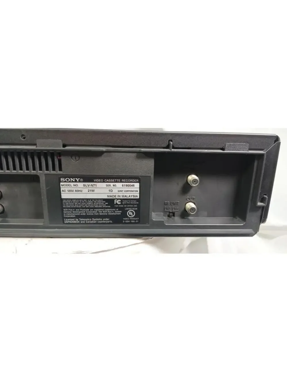 Sony SLV-N71 4-Head Hi-Fi Stereo VHS VCR Video Cassette Recorder